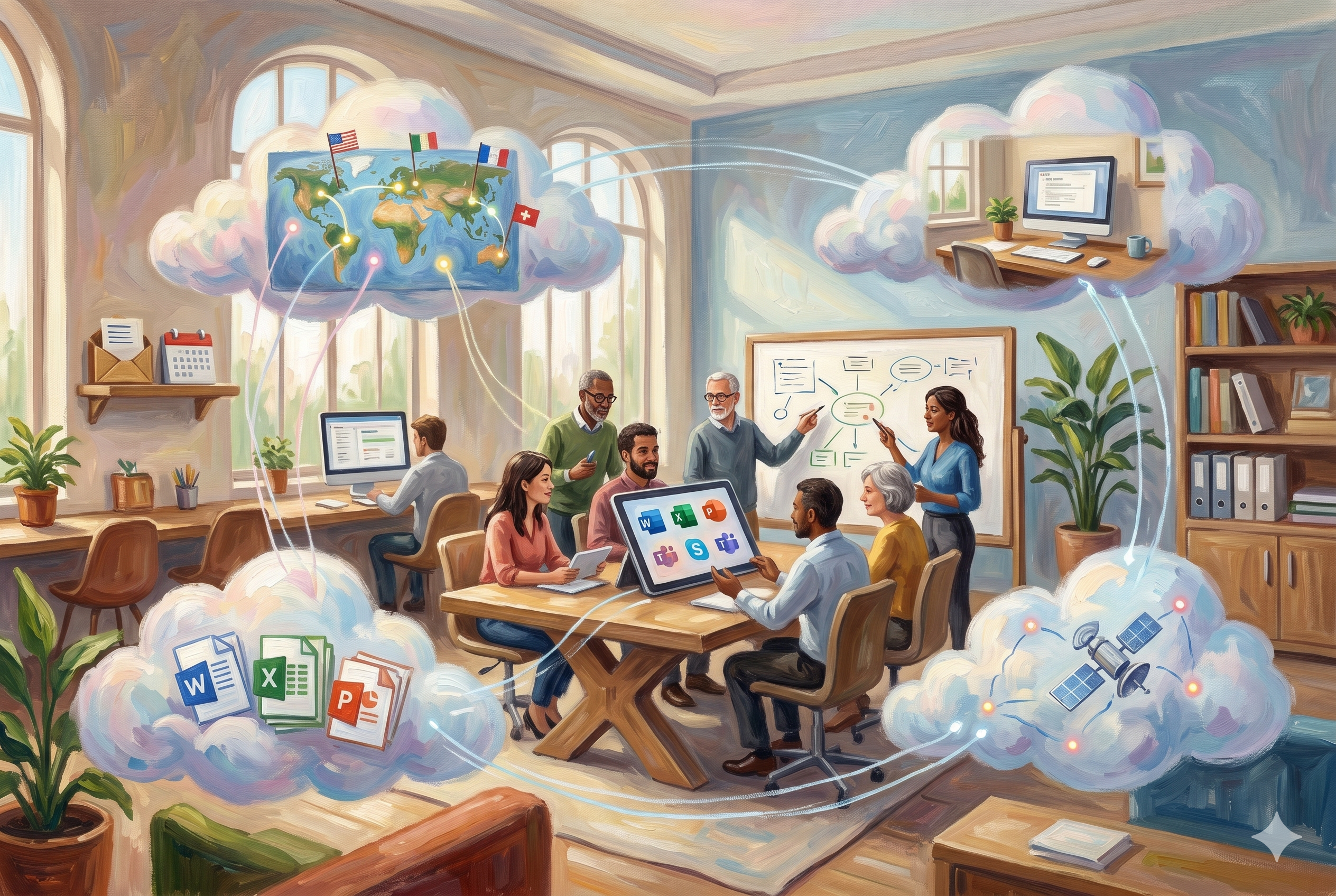 Office 365 cloud image